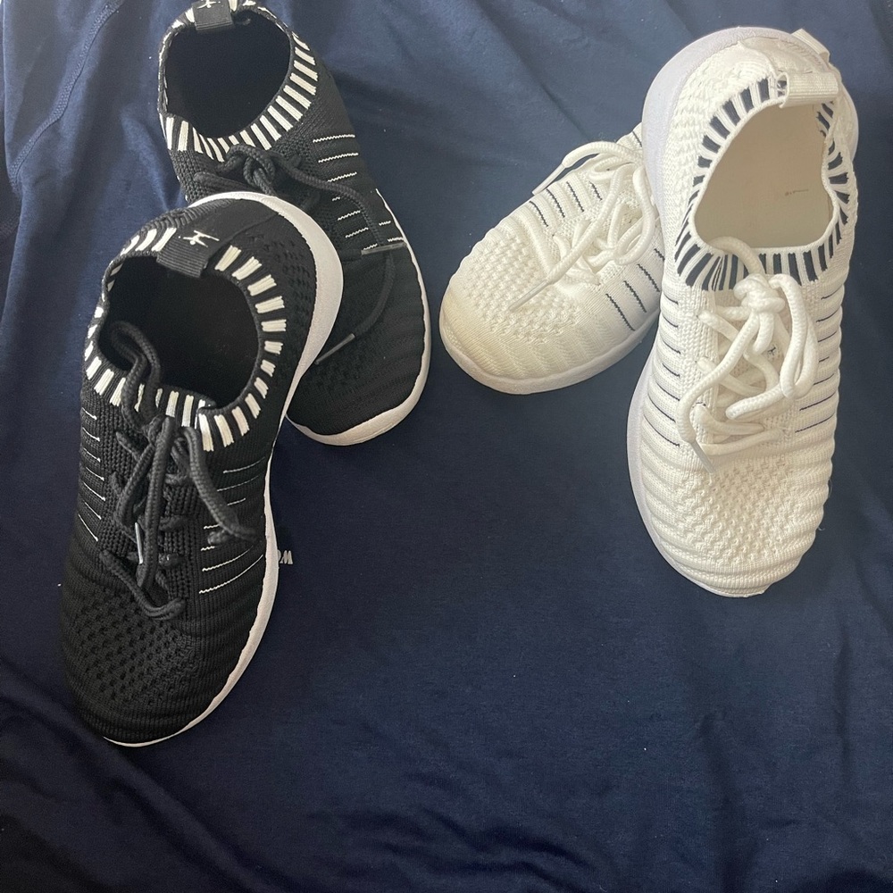 Stylish Black and White Kids Shoes